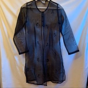 Vintage Organza beaded jacket